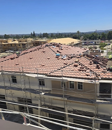 Residential roofing project in Los Angeles by Armada Roofing Inc